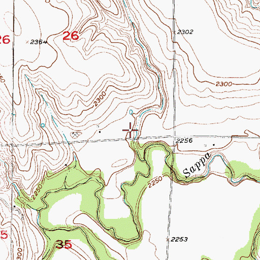 Topographic Map of Furnas Company Road Dam Reservoir Number 1, NE