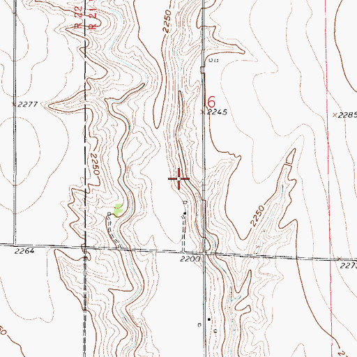 Topographic Map of Grove Reservoir, NE
