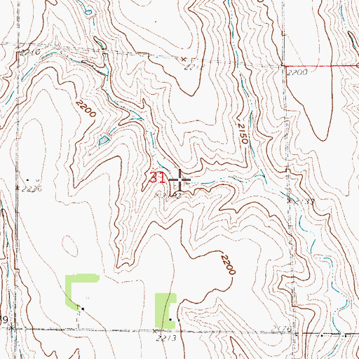 Topographic Map of Sturtevant Dam, NE