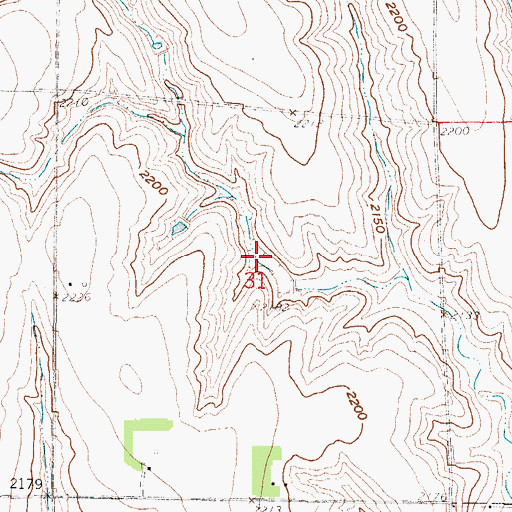 Topographic Map of Sturtevant Reservoir, NE