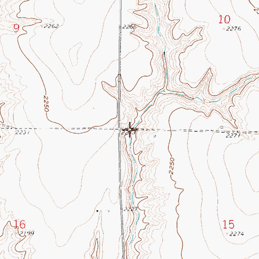 Topographic Map of Ziebell Dam, NE