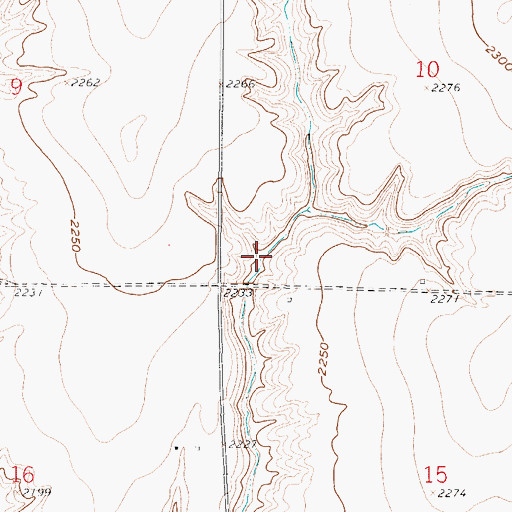 Topographic Map of Ziebell Reservoir, NE