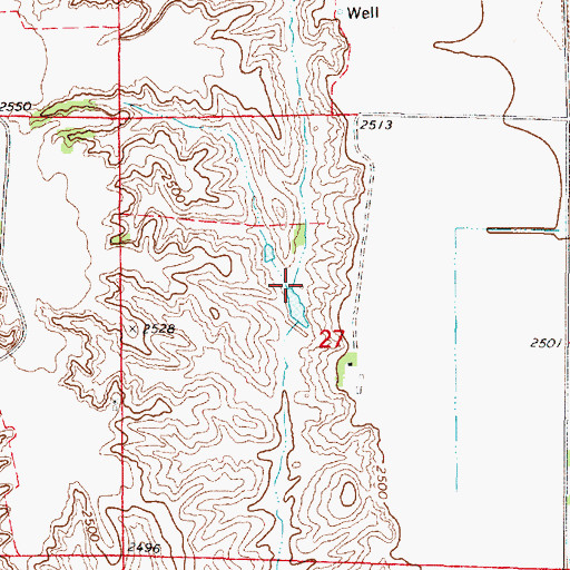 Topographic Map of Ebneier Reservoir, NE