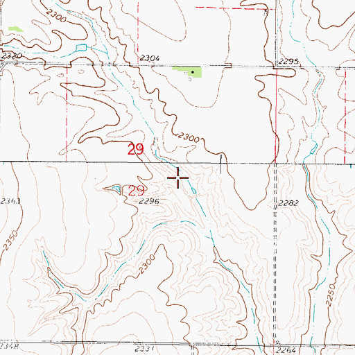Topographic Map of Gregg Reservoir, NE