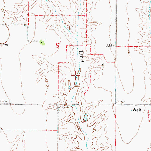 Topographic Map of Harmon Reservoir, NE