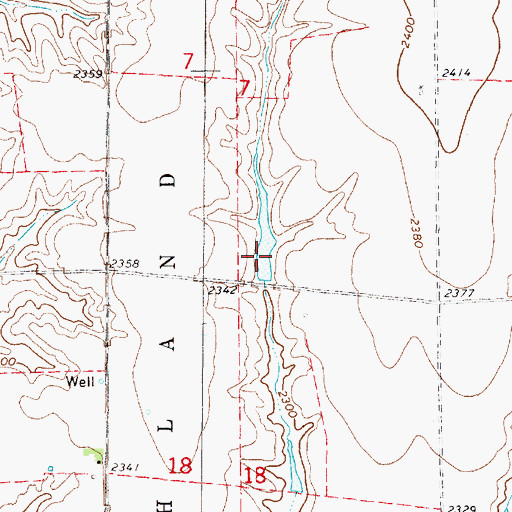 Topographic Map of King Reservoir, NE