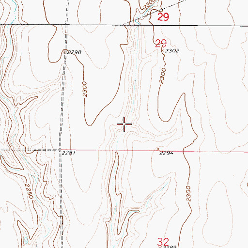 Topographic Map of Maaske Reservoir, NE