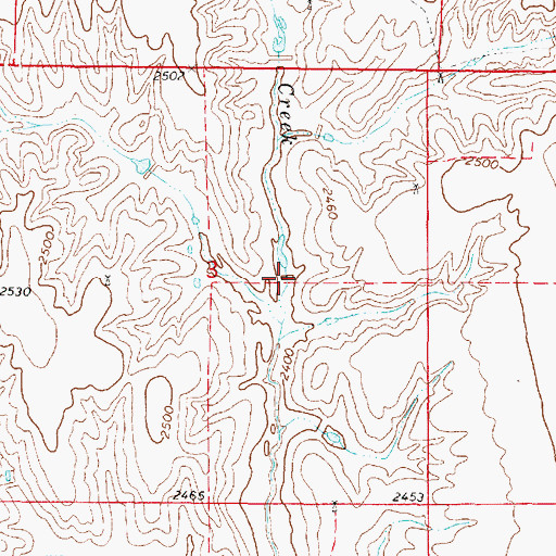 Topographic Map of Meyer Dam, NE