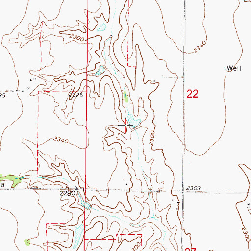 Topographic Map of Monter Dam, NE