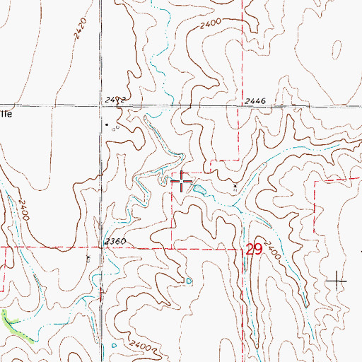 Topographic Map of Salisbury Dam, NE