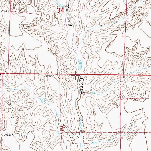 Topographic Map of Whaley-Reynolds Dam Number 1, NE
