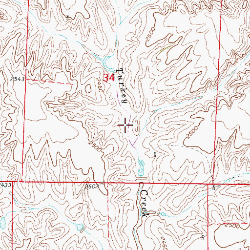 Topographic Map of Whaley-Reynolds Reservoir Number 1, NE