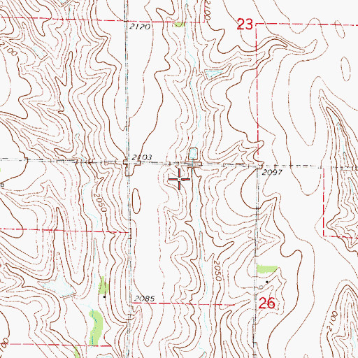 Topographic Map of Bantom-Coe Dam, NE