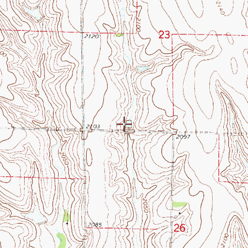 Topographic Map of Bantom-Coe Reservoir, NE