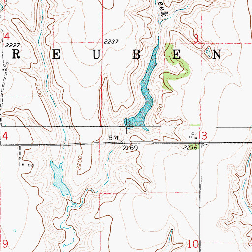 Topographic Map of Einspahr Dam, NE