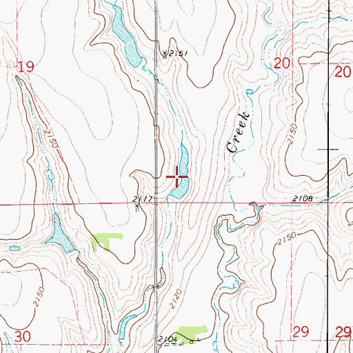 Topographic Map of Massey Reservoir, NE