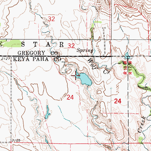 Topographic Map of Kaupp East Reservoir, NE