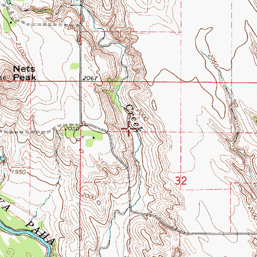 Topographic Map of Kaupp SW Dam, NE