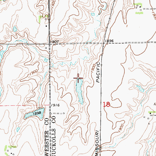 Topographic Map of Lemke Dam, NE