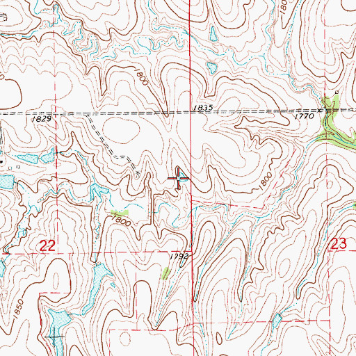 Topographic Map of Tumbelson Reservoir, NE
