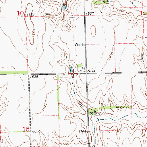 Topographic Map of Hopwood Dam, NE