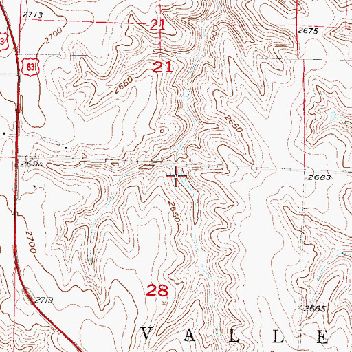 Topographic Map of Nothnagel Reservoir Number 1, NE