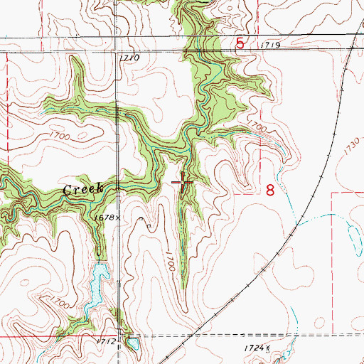 Topographic Map of Wehrman Reservoir, NE