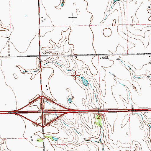 Topographic Map of Gray Reservoir, NE