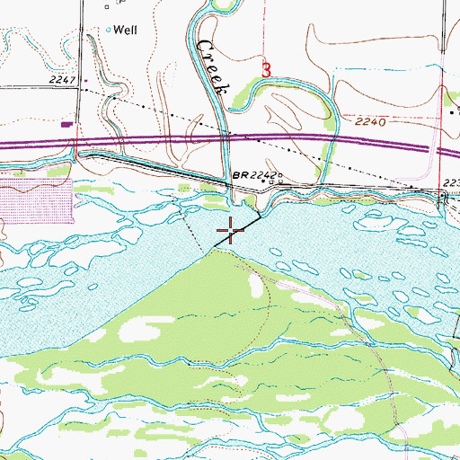 Topographic Map of Kearney Diversion Dam, NE
