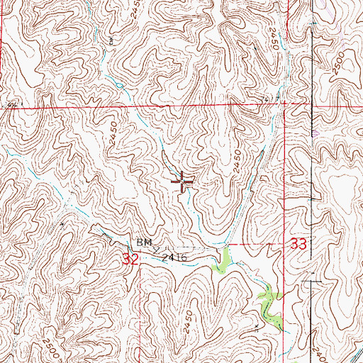 Topographic Map of Freburg Dam, NE