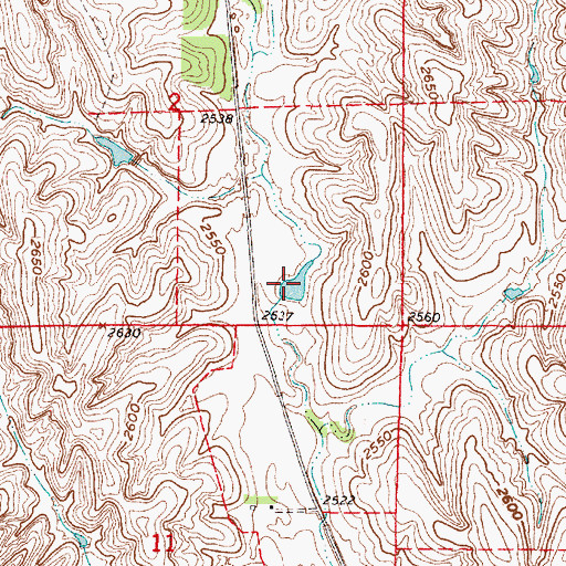 Topographic Map of Jessen Reservoir, NE