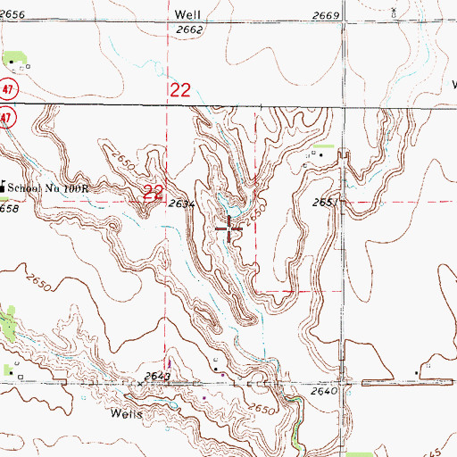 Topographic Map of Krone Dam, NE