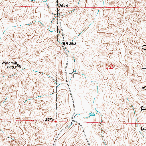 Topographic Map of Lemmer North Reservoir, NE