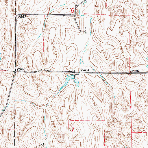 Topographic Map of Lewis Dam, NE