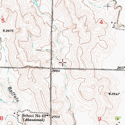 Topographic Map of Neben Dam, NE