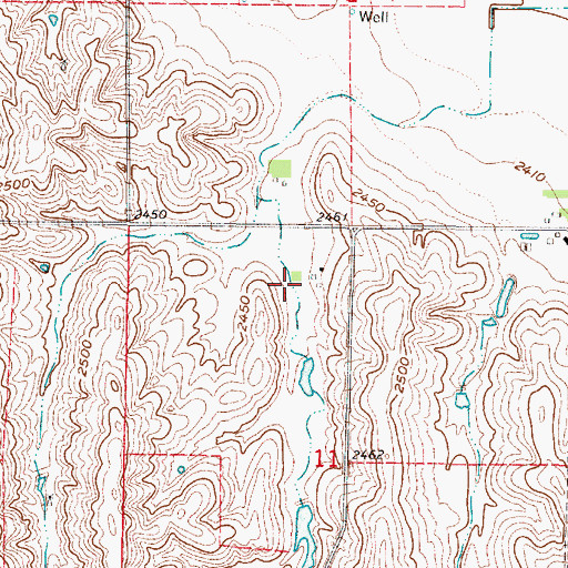 Topographic Map of Newquist Reservoir, NE