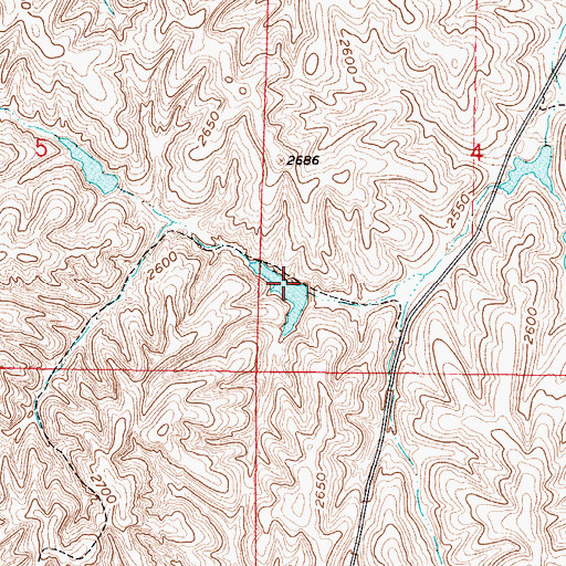 Topographic Map of O Connor Dam Number 1, NE