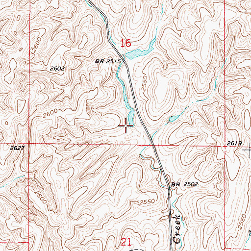 Topographic Map of School Land Dam Number 1, NE