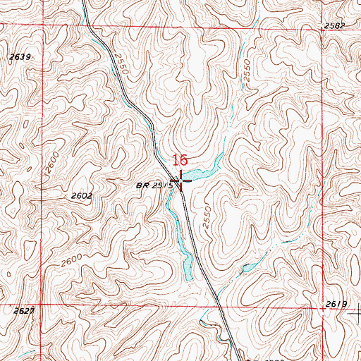 Topographic Map of School Land Dam Number 2, NE