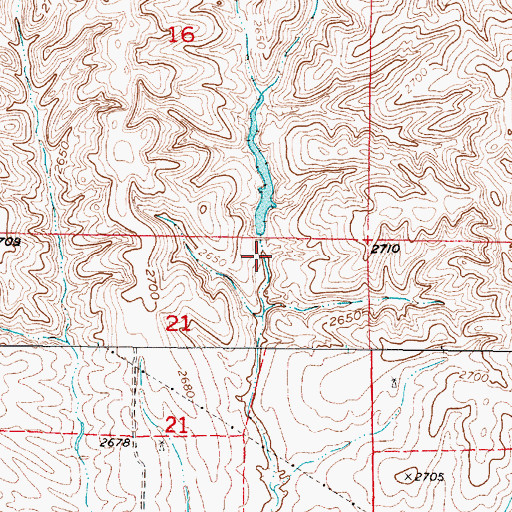 Topographic Map of School Land Dam Number 4, NE