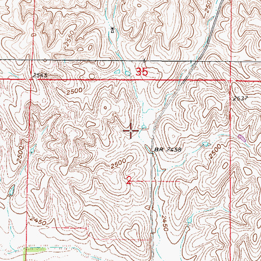 Topographic Map of Sherman Dam, NE