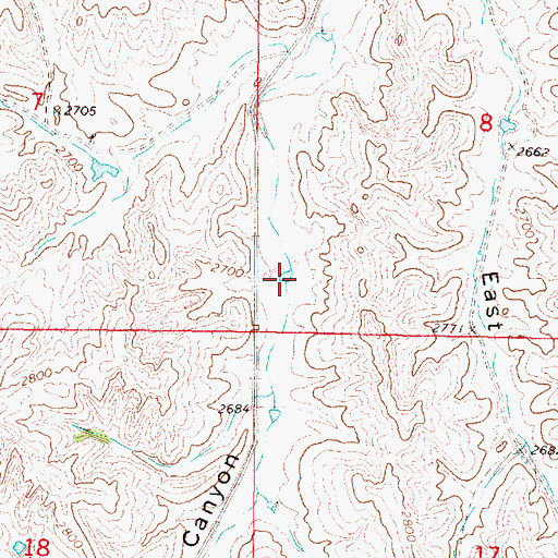 Topographic Map of Wiggins Reservoir, NE