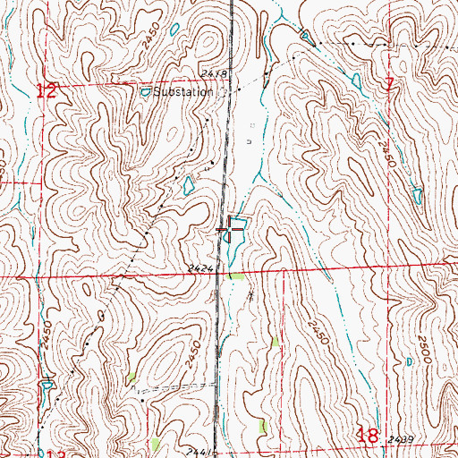 Topographic Map of Winter Dam, NE