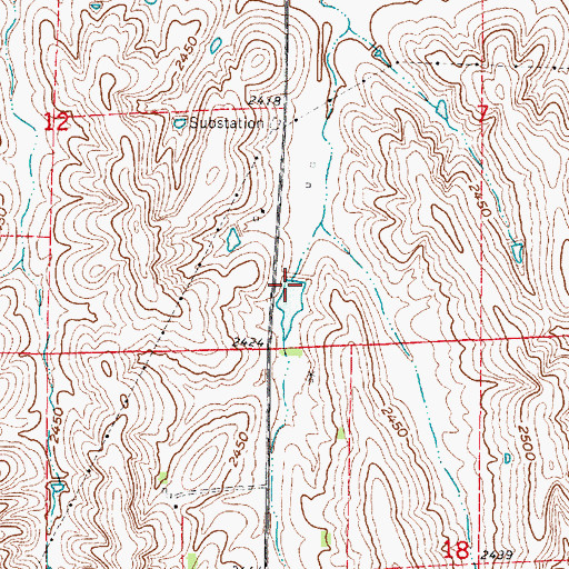 Topographic Map of Winter Reservoir, NE