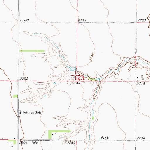 Topographic Map of Yeutter Dam, NE
