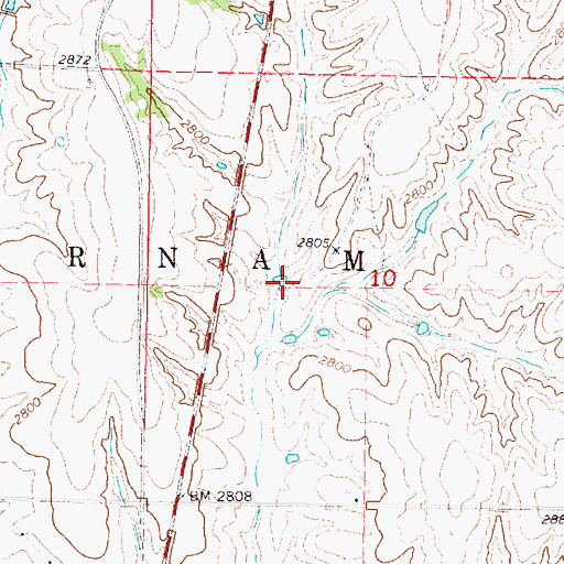 Topographic Map of Young Dam, NE