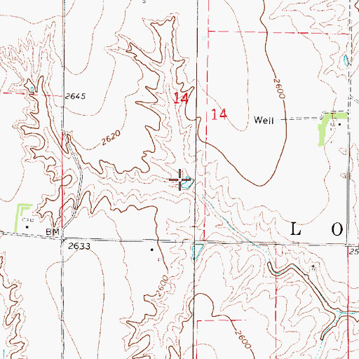 Topographic Map of Berke Reservoir, NE