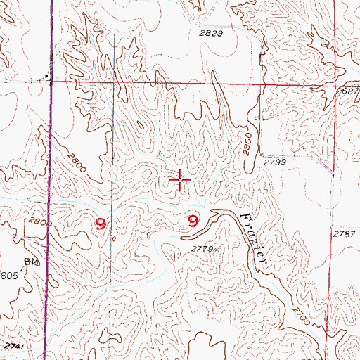 Topographic Map of Brown Dam, NE