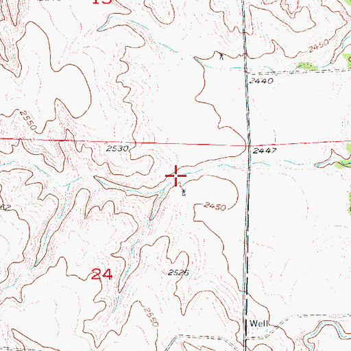 Topographic Map of Wood Dam, NE