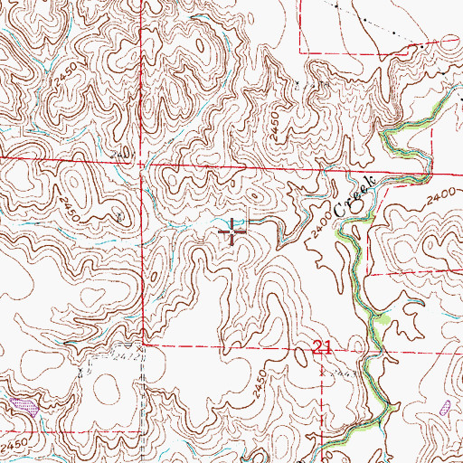 Topographic Map of Phillippi Dam, NE